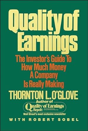 Portada de Quality of Earnings